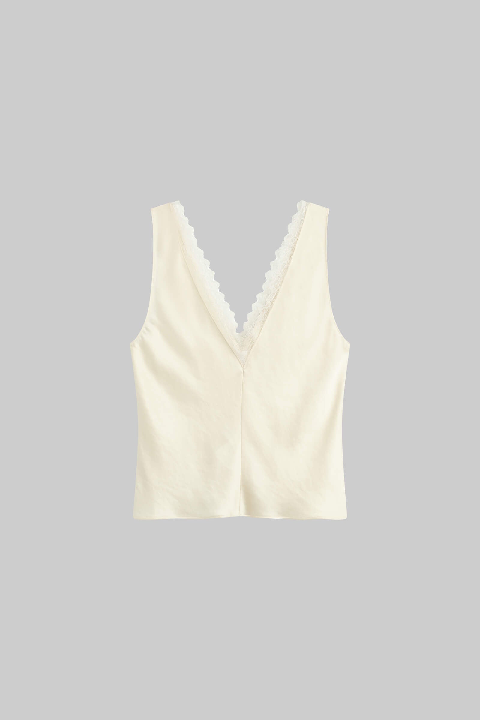 Barb Lace V Neck Tank-2