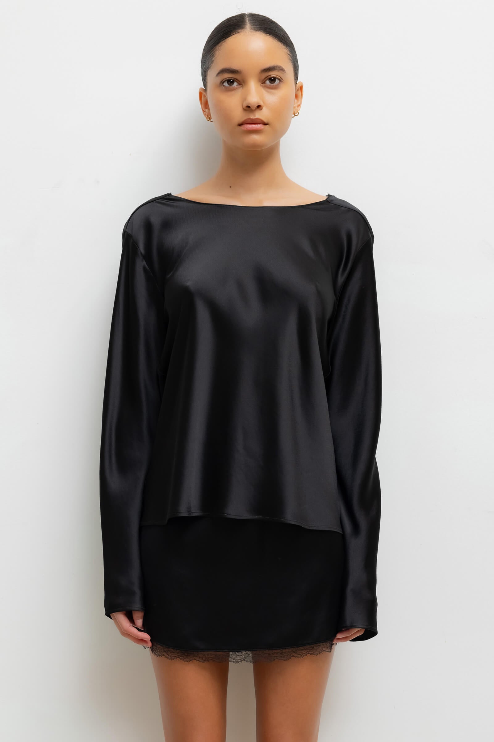 Barb Lace Low Back Top