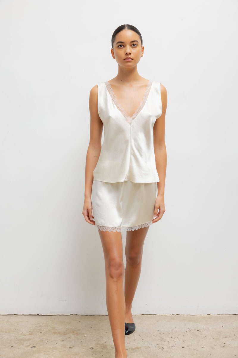 【THE BARNNET】 Lignes Lace Mini Skirt The Barnnet(ザ・バーネット) Lignes Lace Mini Skirt m サイズ