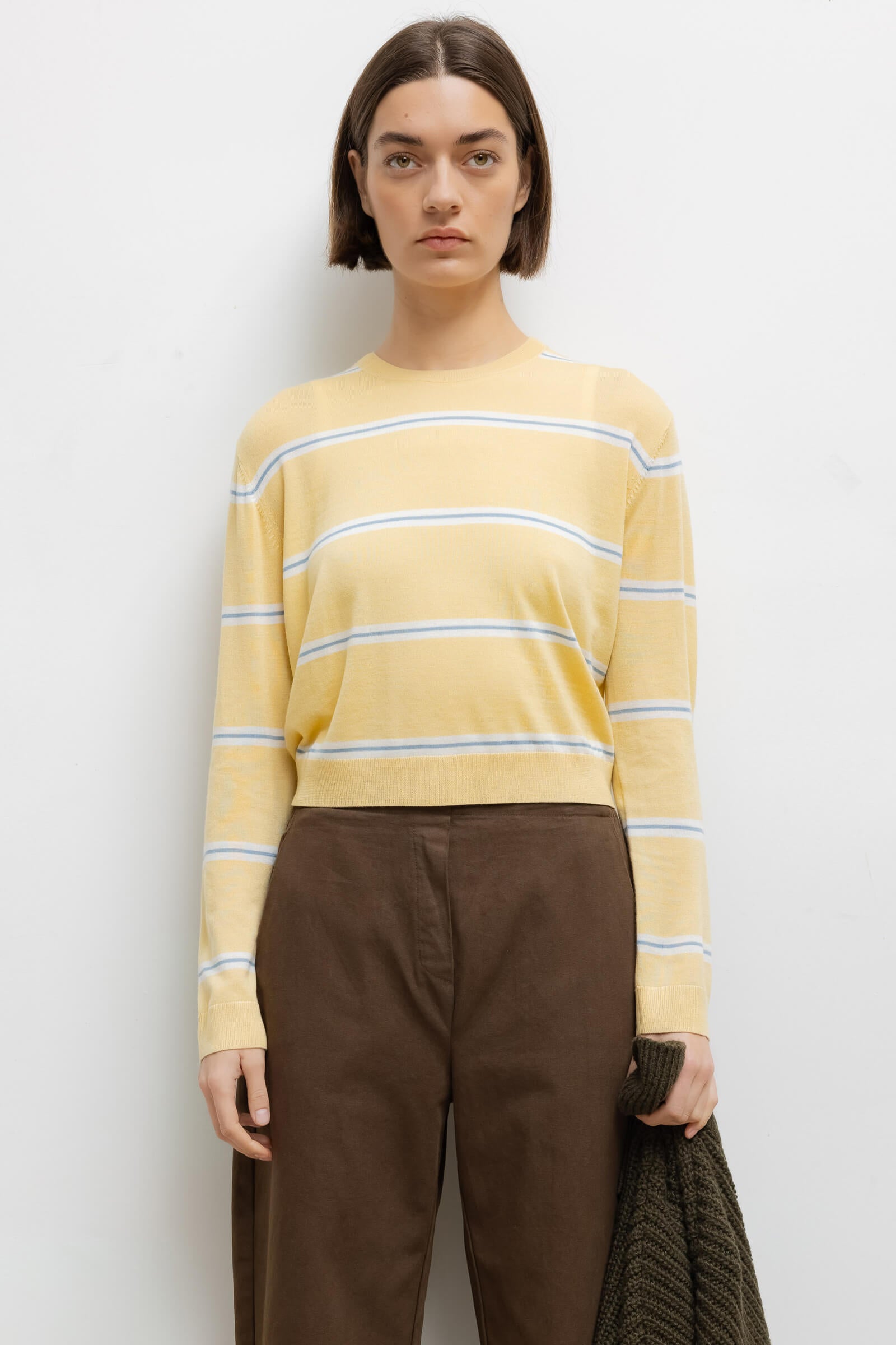 James Stripe Classic Crew