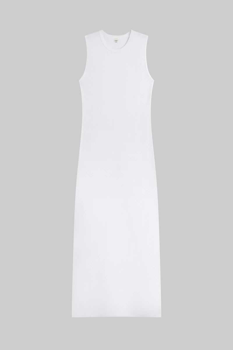 fitted lace wedding dress Leset Margo Sleeveless Maxi Dress | White | Size S
