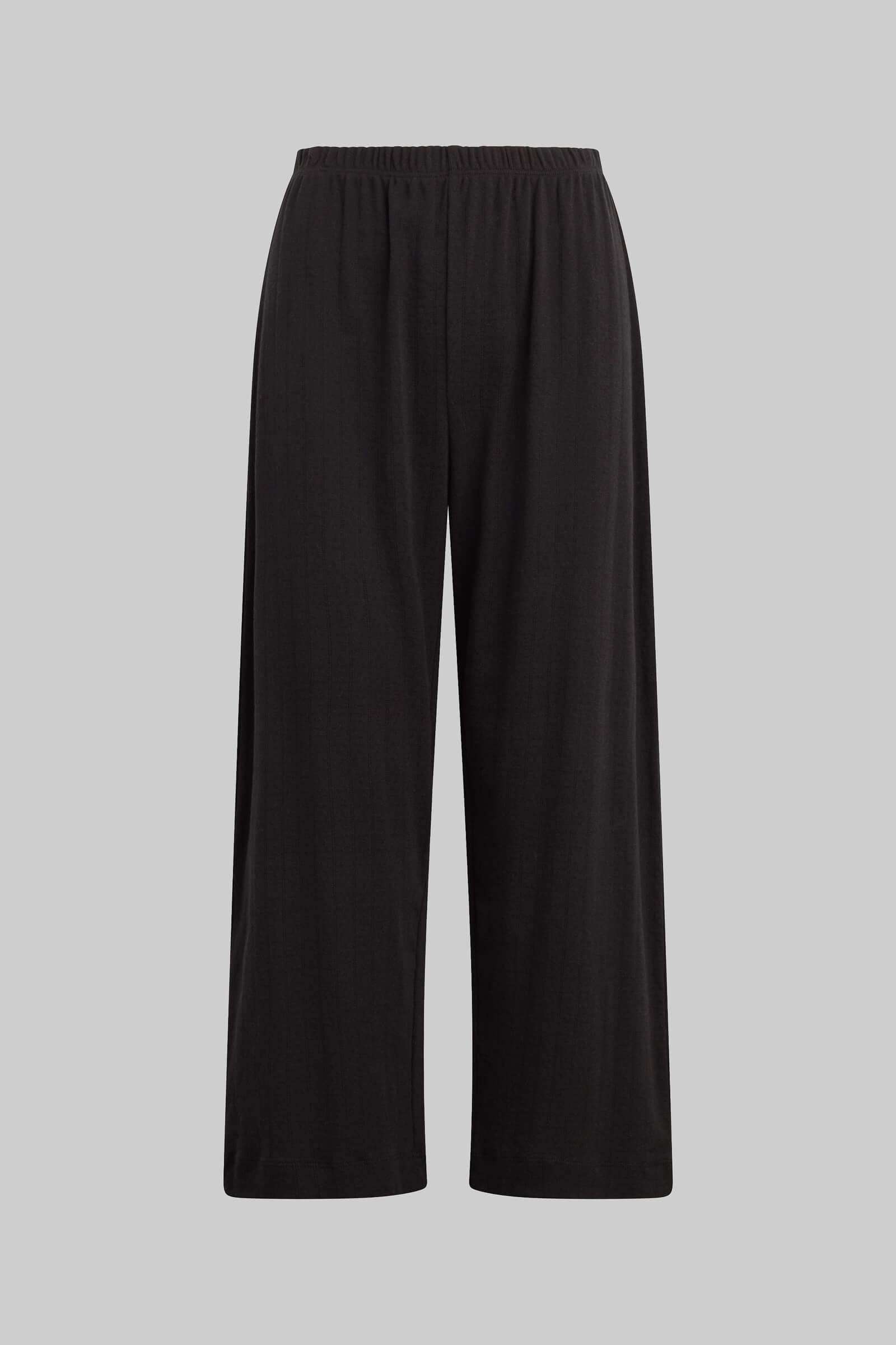 Pointelle Crop Wide Leg Pant-2