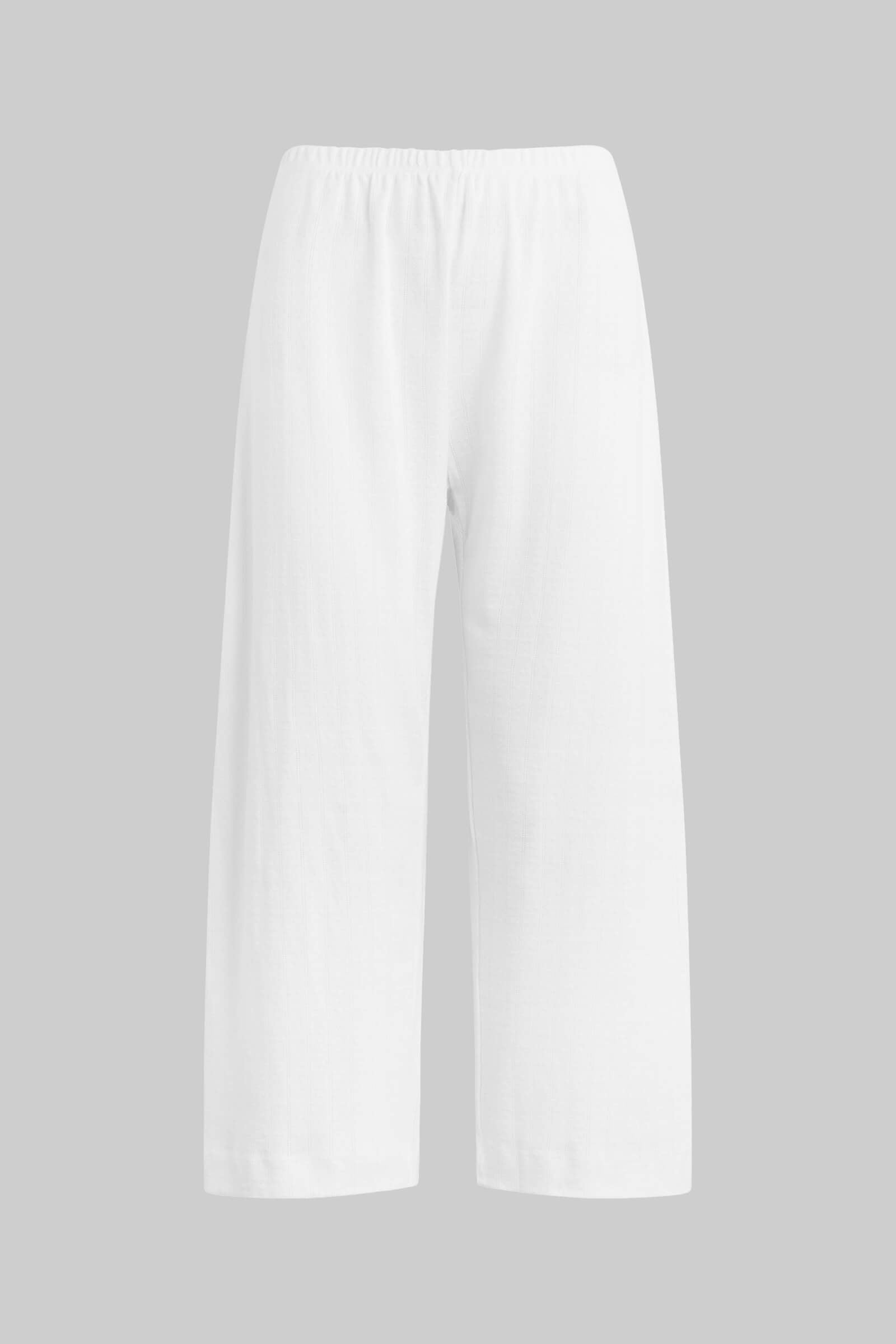 Pointelle Crop Wide Leg Pant-2