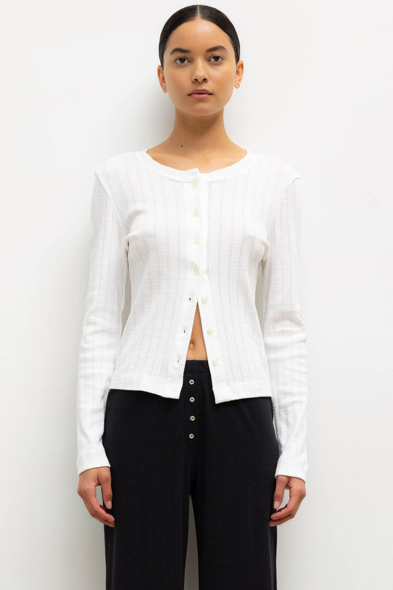 pois double mesh Cardigan【white】 pois メッシュカーディガン white pois double mesh Cardigan【white