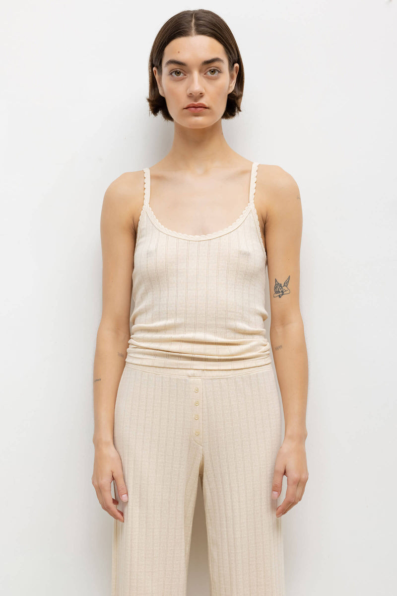 Pointelle Tank