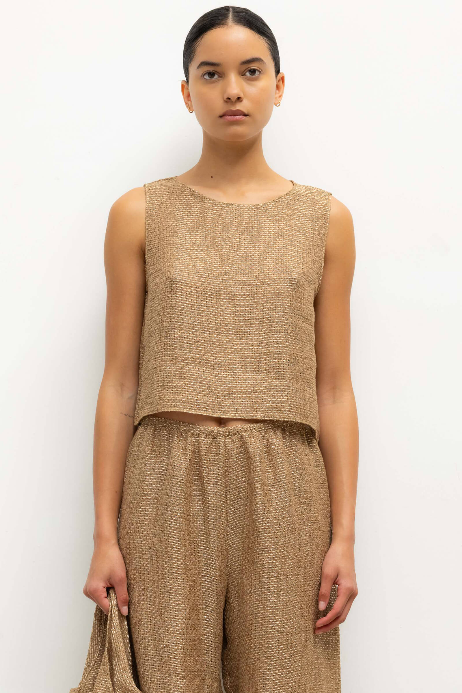 Stella Crop Sleeveless Crew