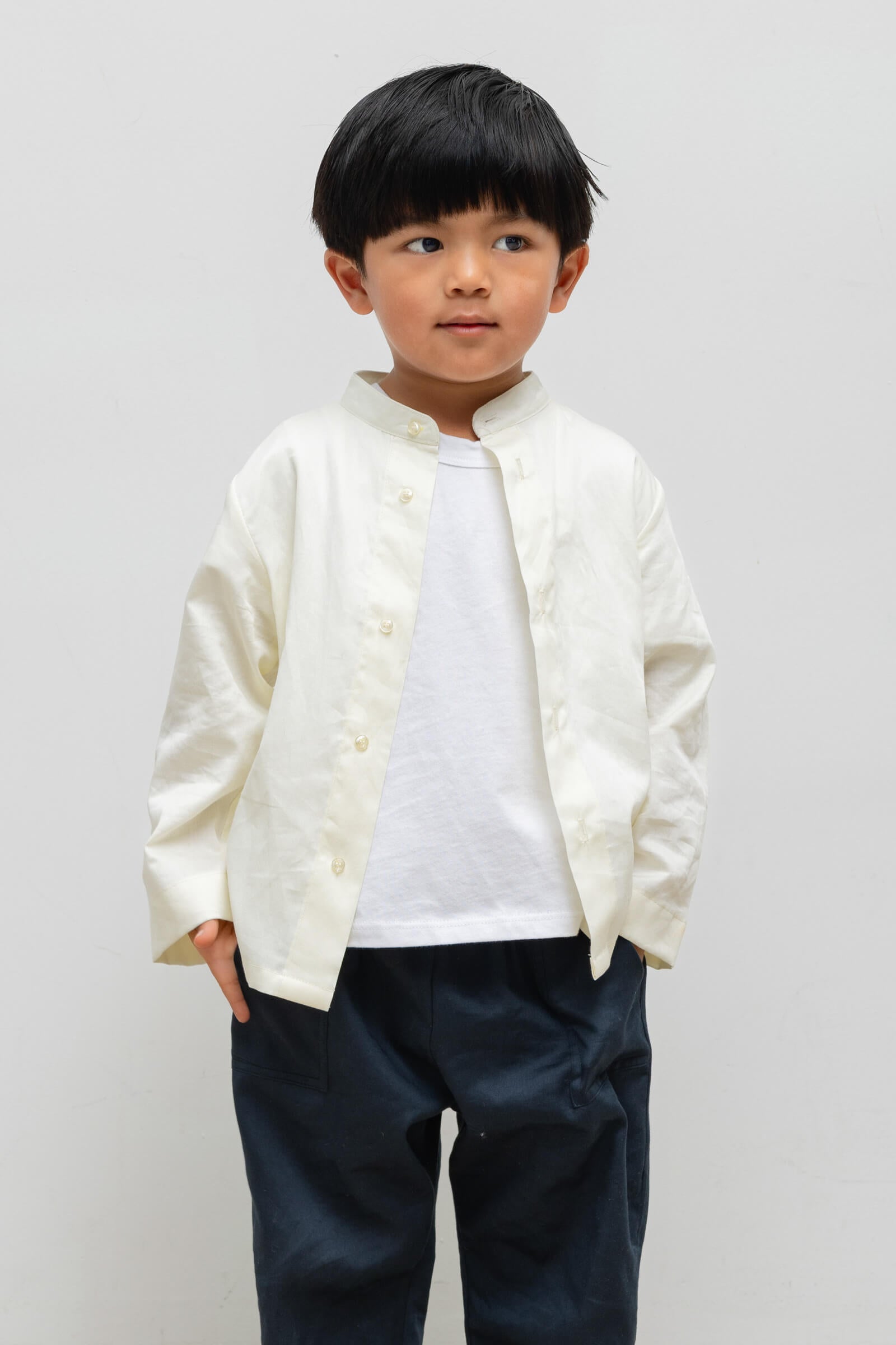 Yoko Bebe Collarless Shirt