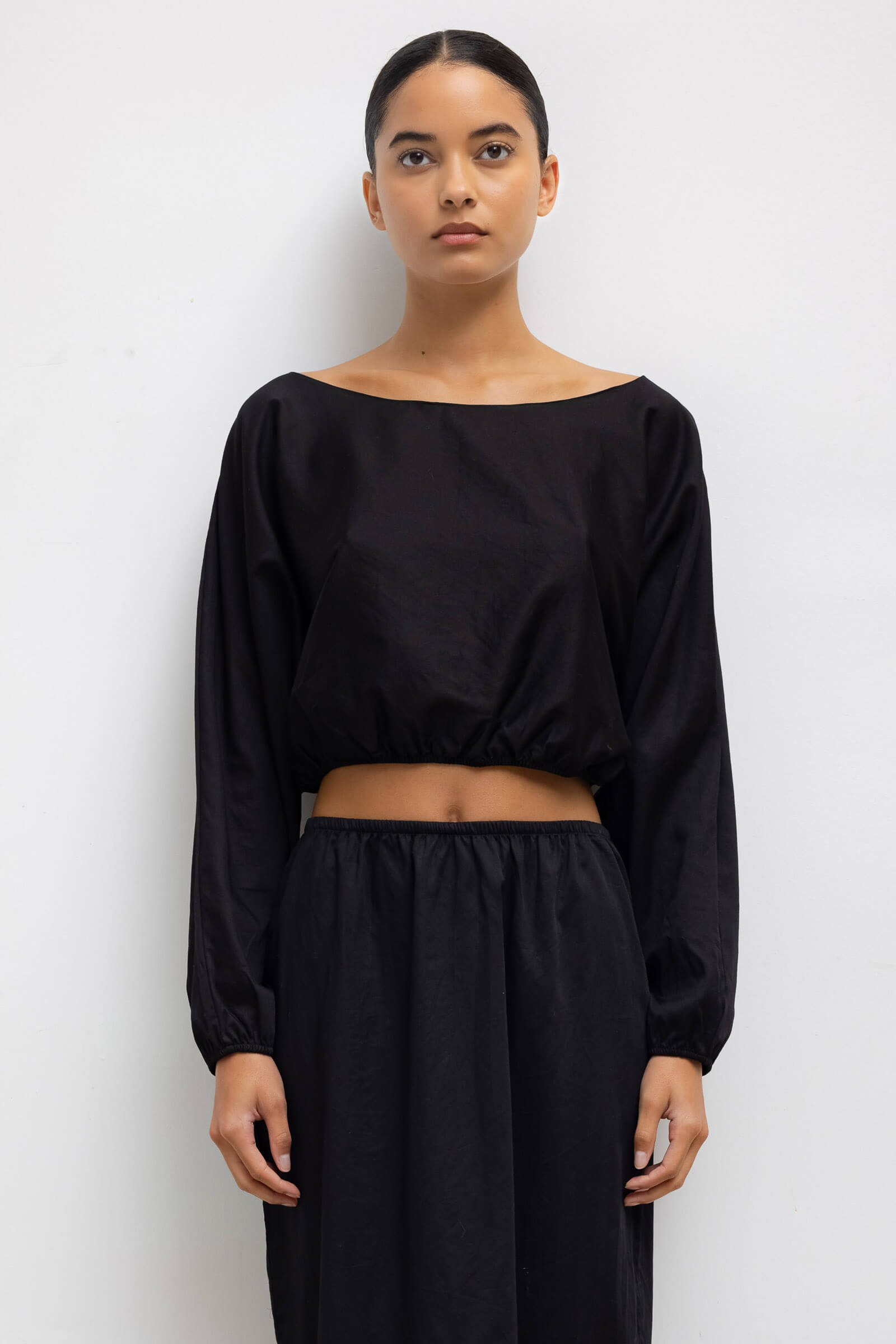 Yoko Long Sleeve Blouson Top