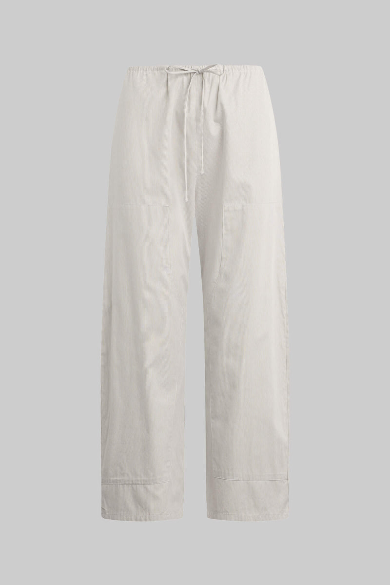 poetコットンリネンティンキングパンツ p0335 ホワイト LESET Yoshi Carpenter Pant in Parchment Khaki Stripe in Cotton