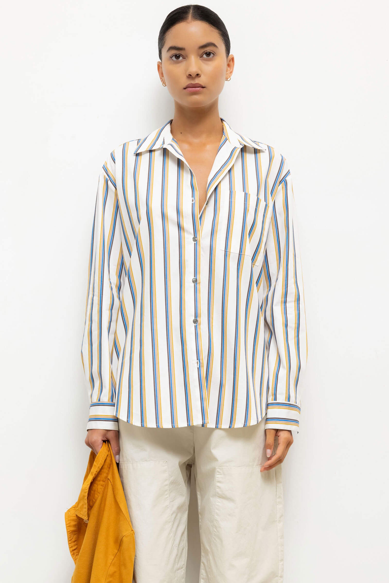 Yoshi Stripe Classic Oversized Button Down
