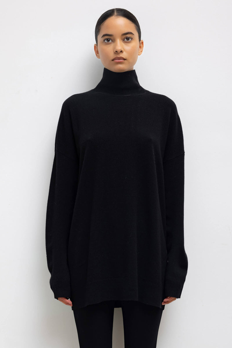 LUXVEER Womens Oversized Turtleneck Sweaters Batwing Long