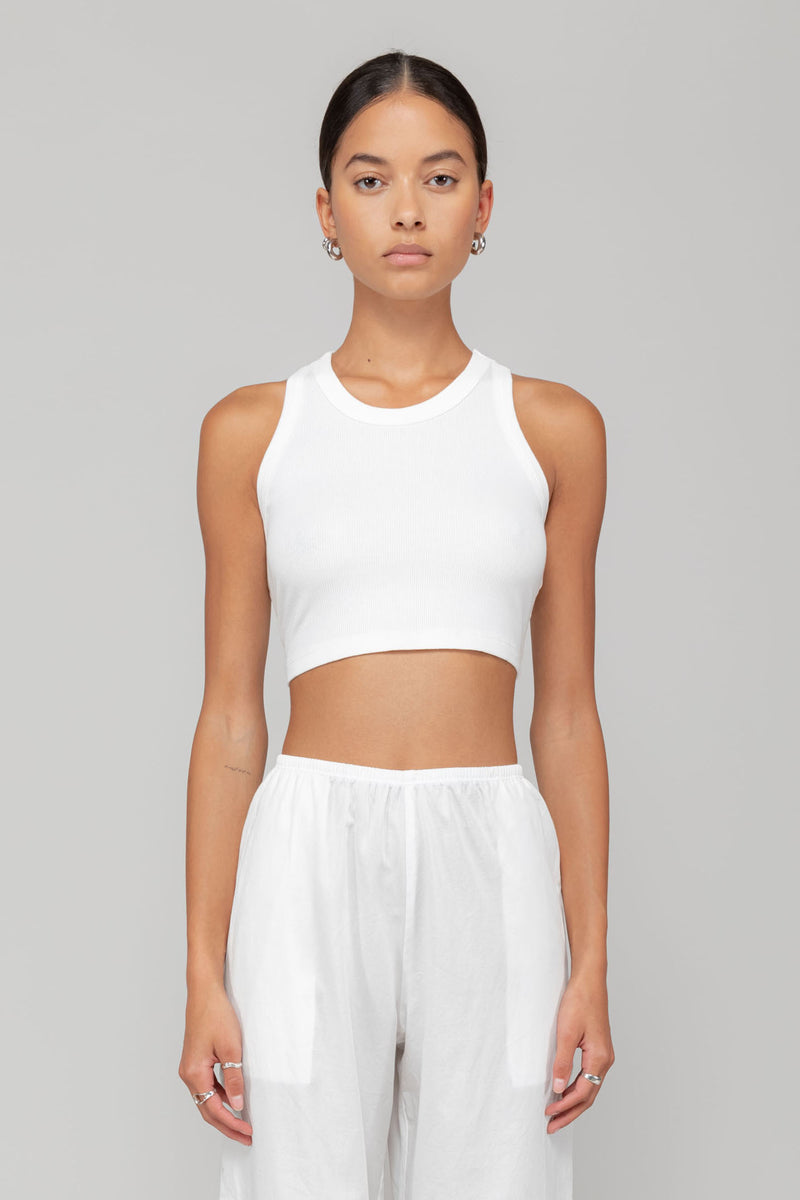 Crop Tank Top curated on LTK  White crop top tank, Tank tops, White crop  tank