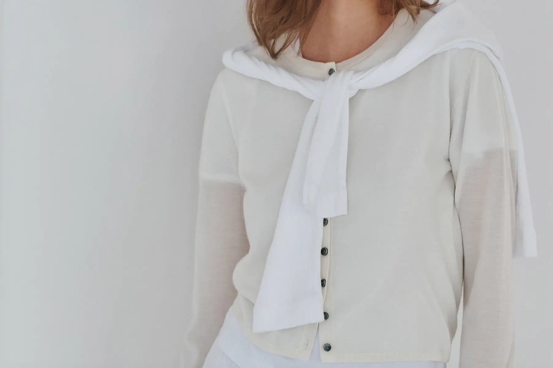 James parchment cardigan.