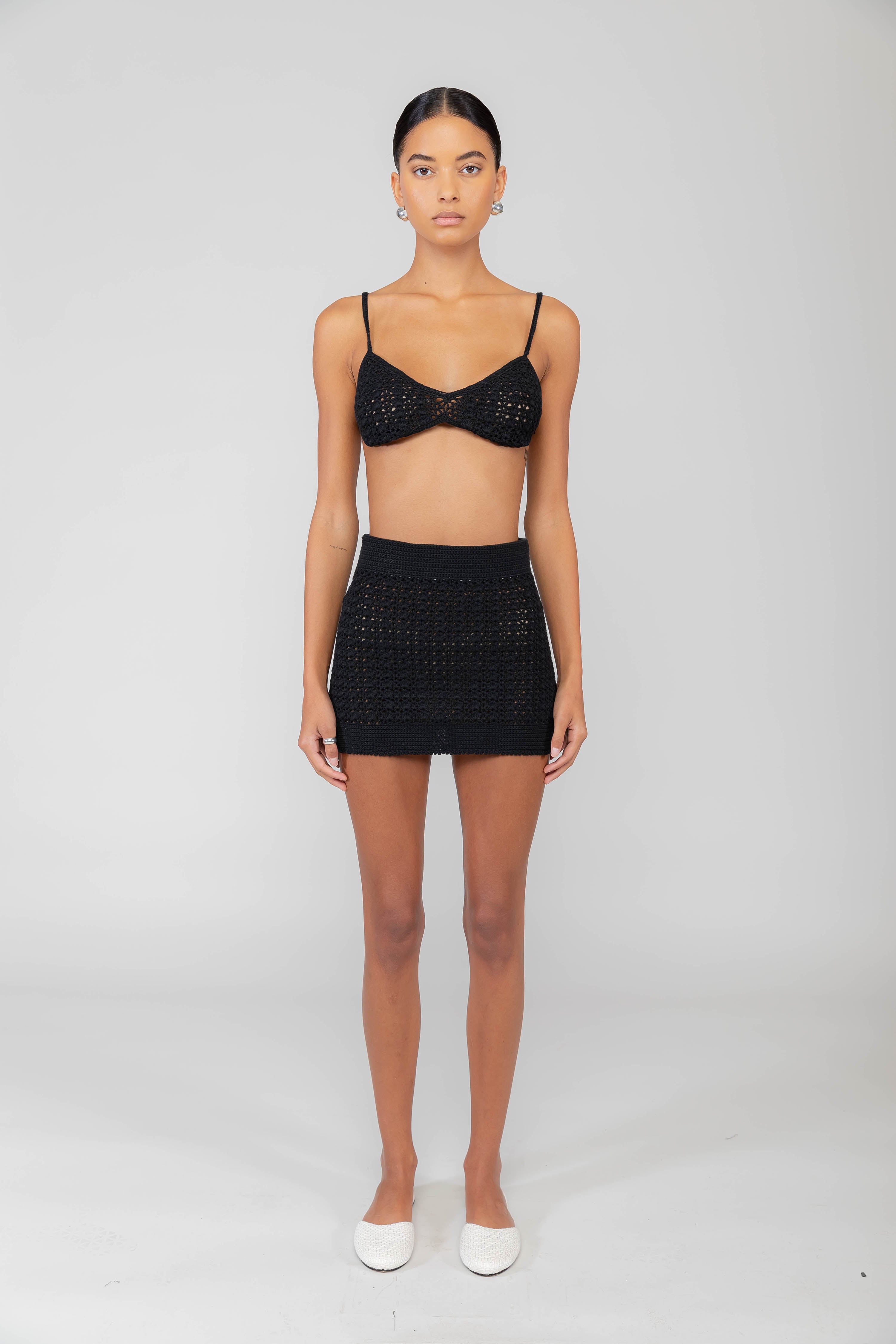 Lucy Crochet Mini Skirt