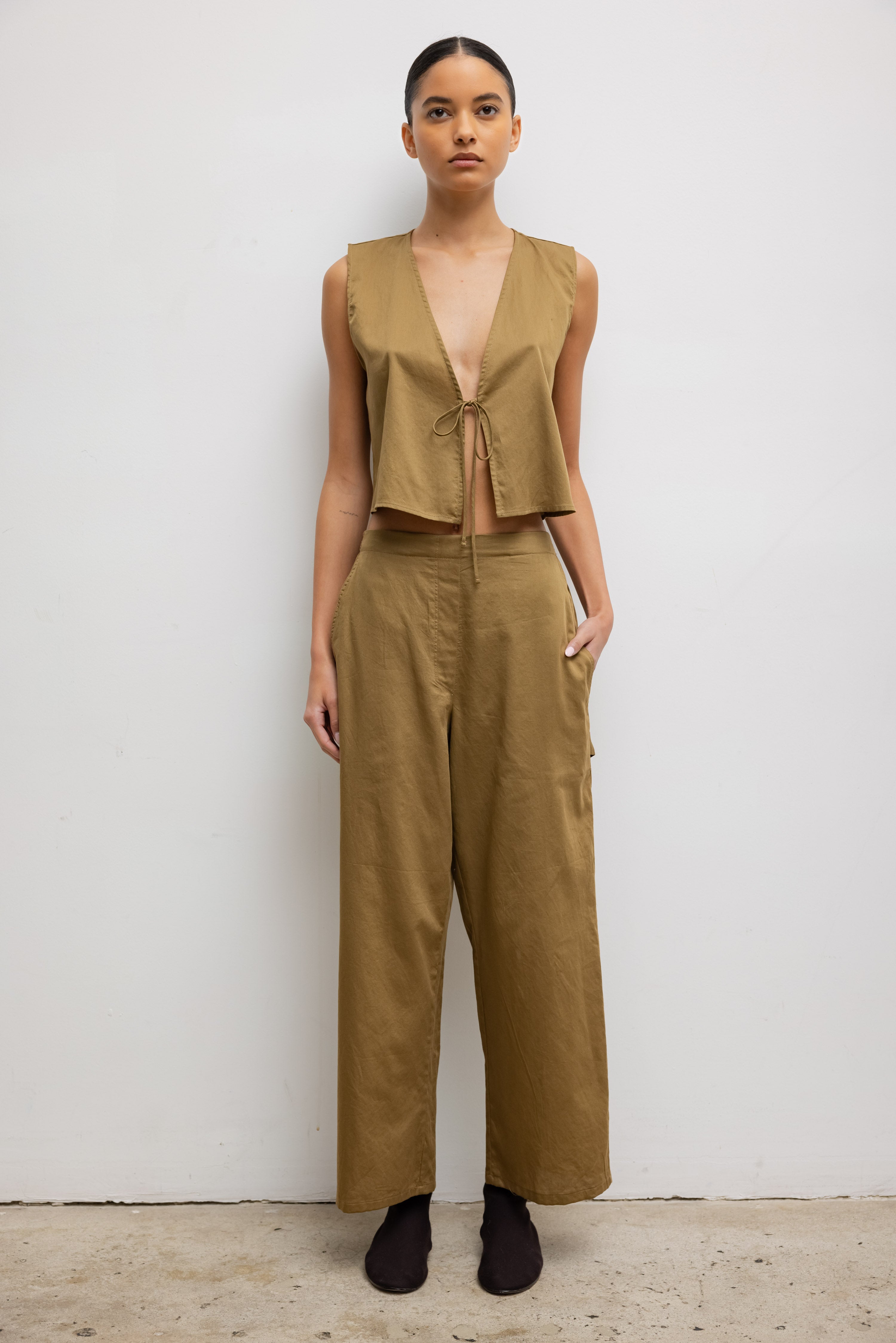 Yoko Crop Painter Pant