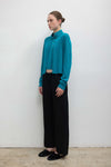 James Mock Neck Cardigan