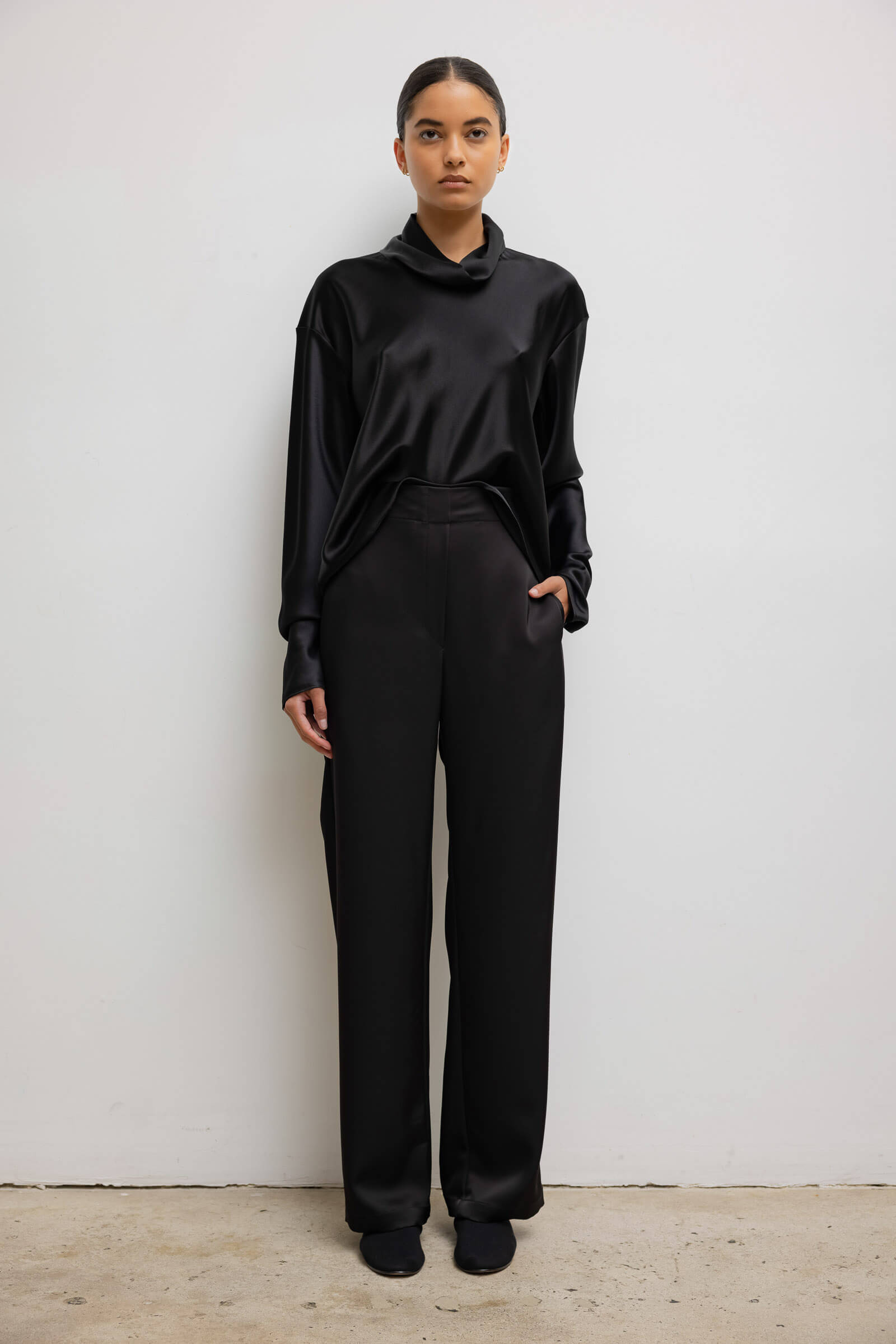 Barb High Waist Straight Leg Pant