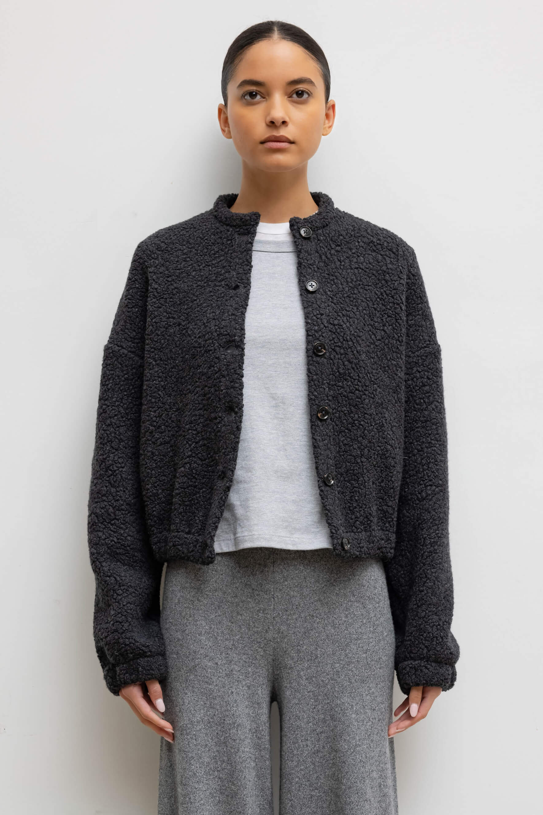 Mica Collarless Blouson