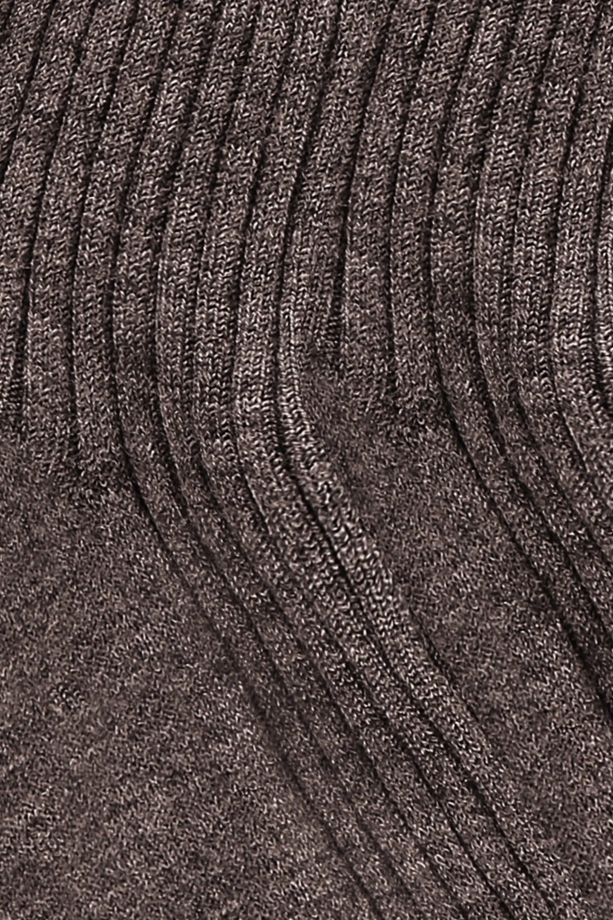 James Rib Socks - Chocolate Melange - Image 3