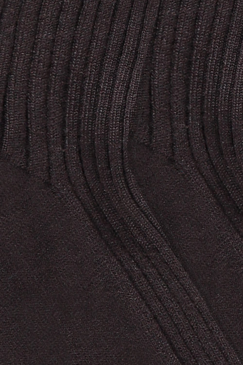 James Rib Socks - Chocolate - Image 5