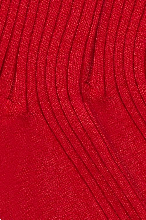 James Rib Socks - Framboise - Image 2