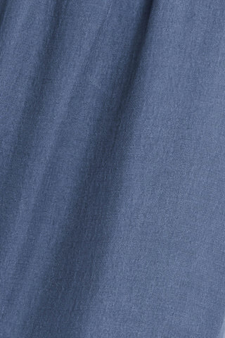 Close up of Kim denim.