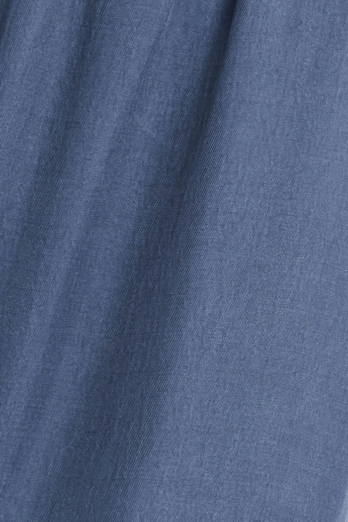 Close up of Kim denim.