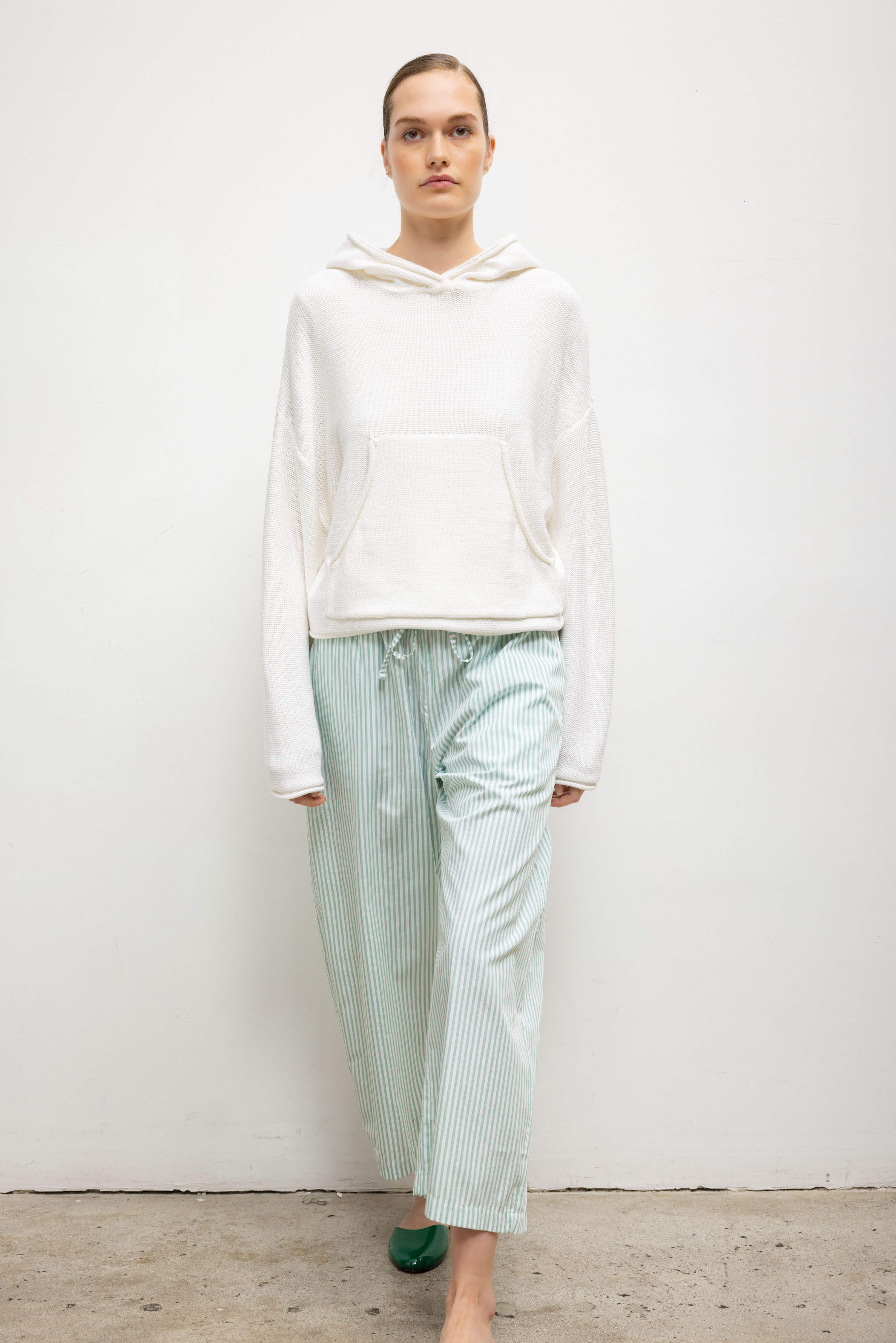 Yoshi Stripe Crop Drawstring Pant-2
