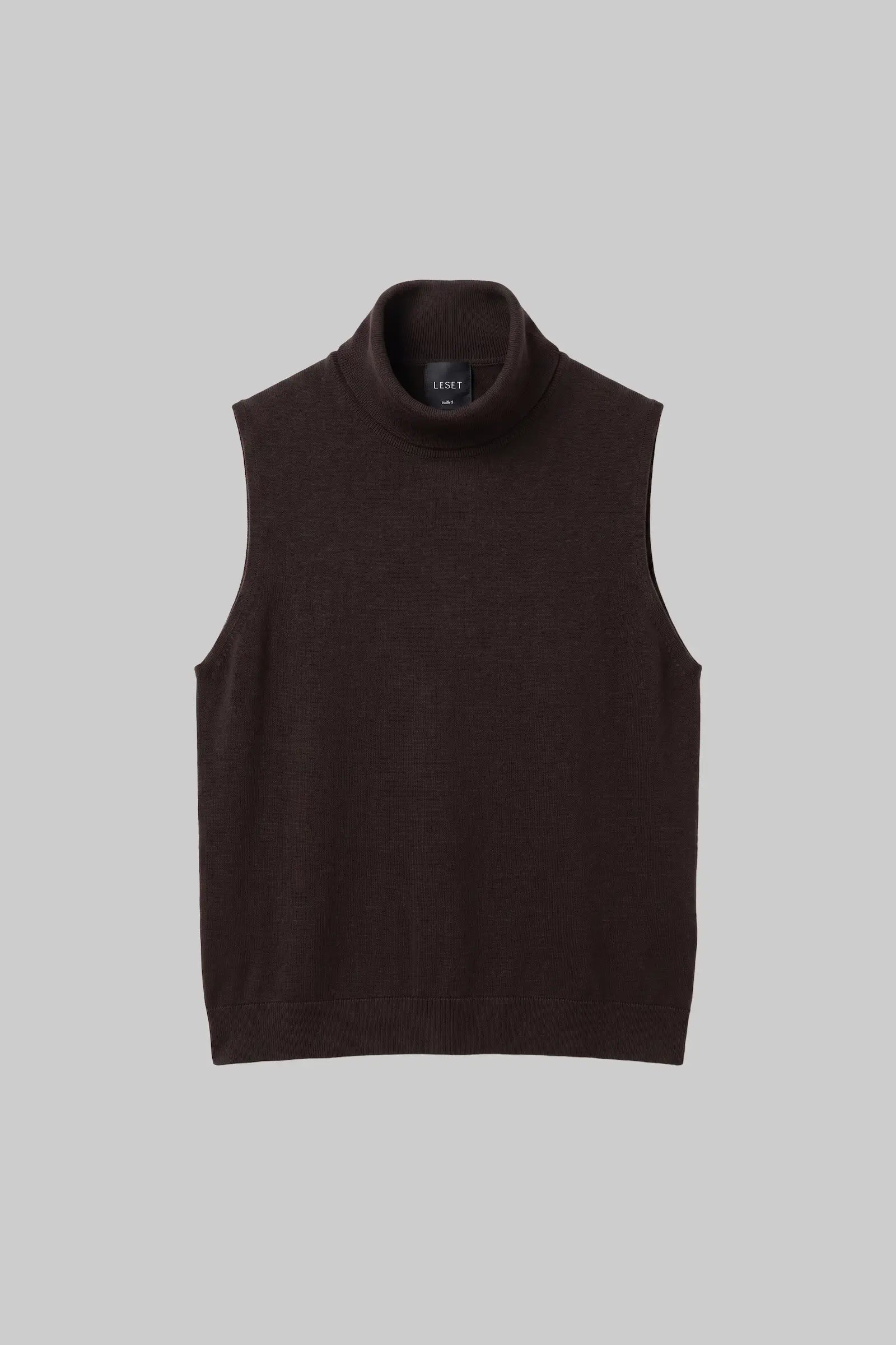 James Sleeveless Turtleneck