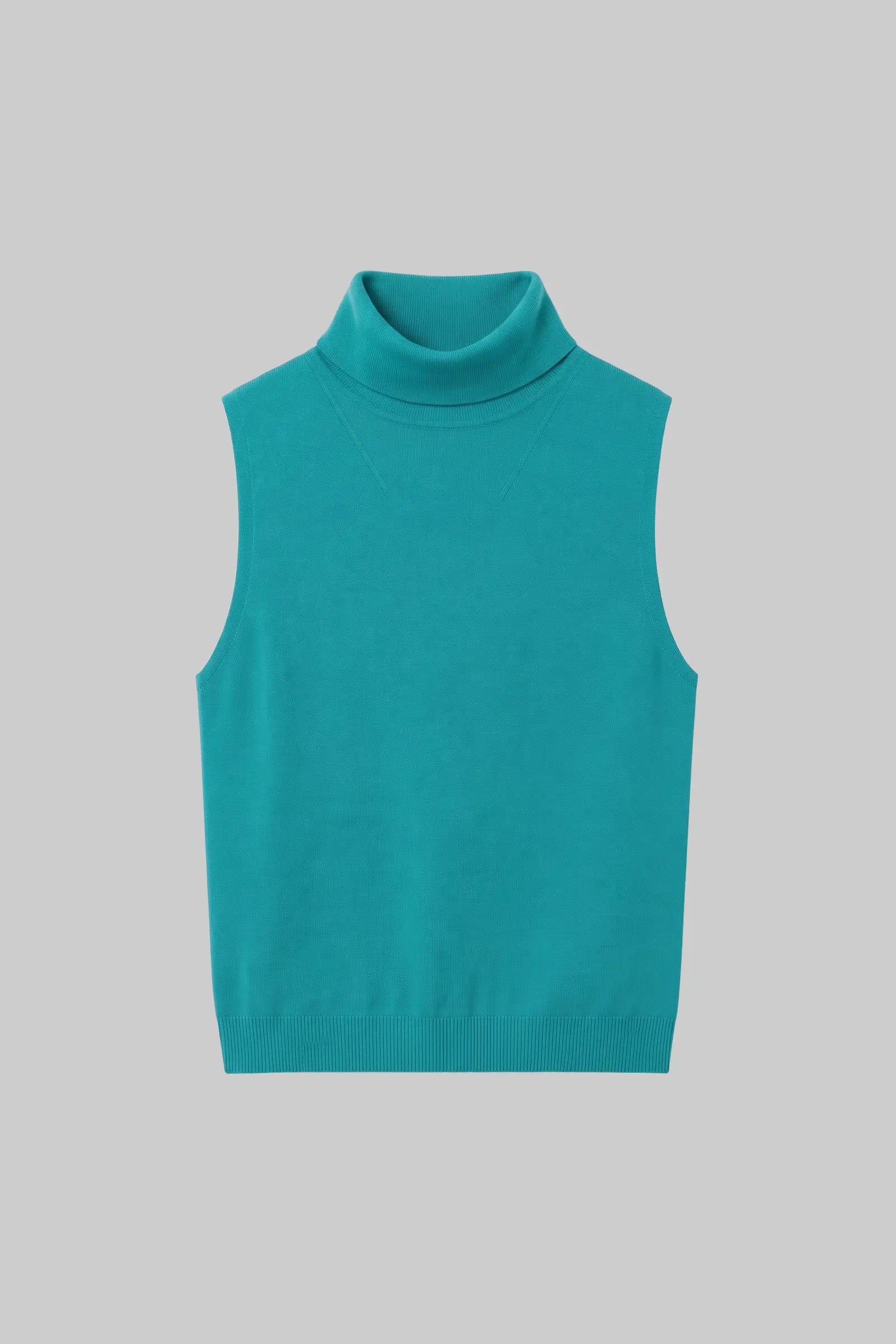 James Sleeveless Turtleneck