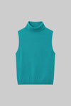 James Sleeveless Turtleneck
