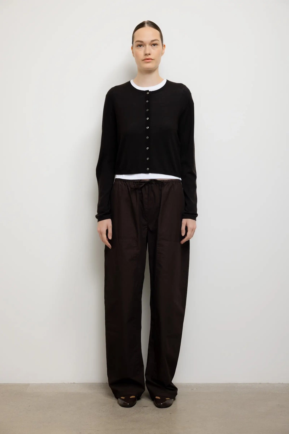 James Crew Cardigan - Chocolate - Image 3
