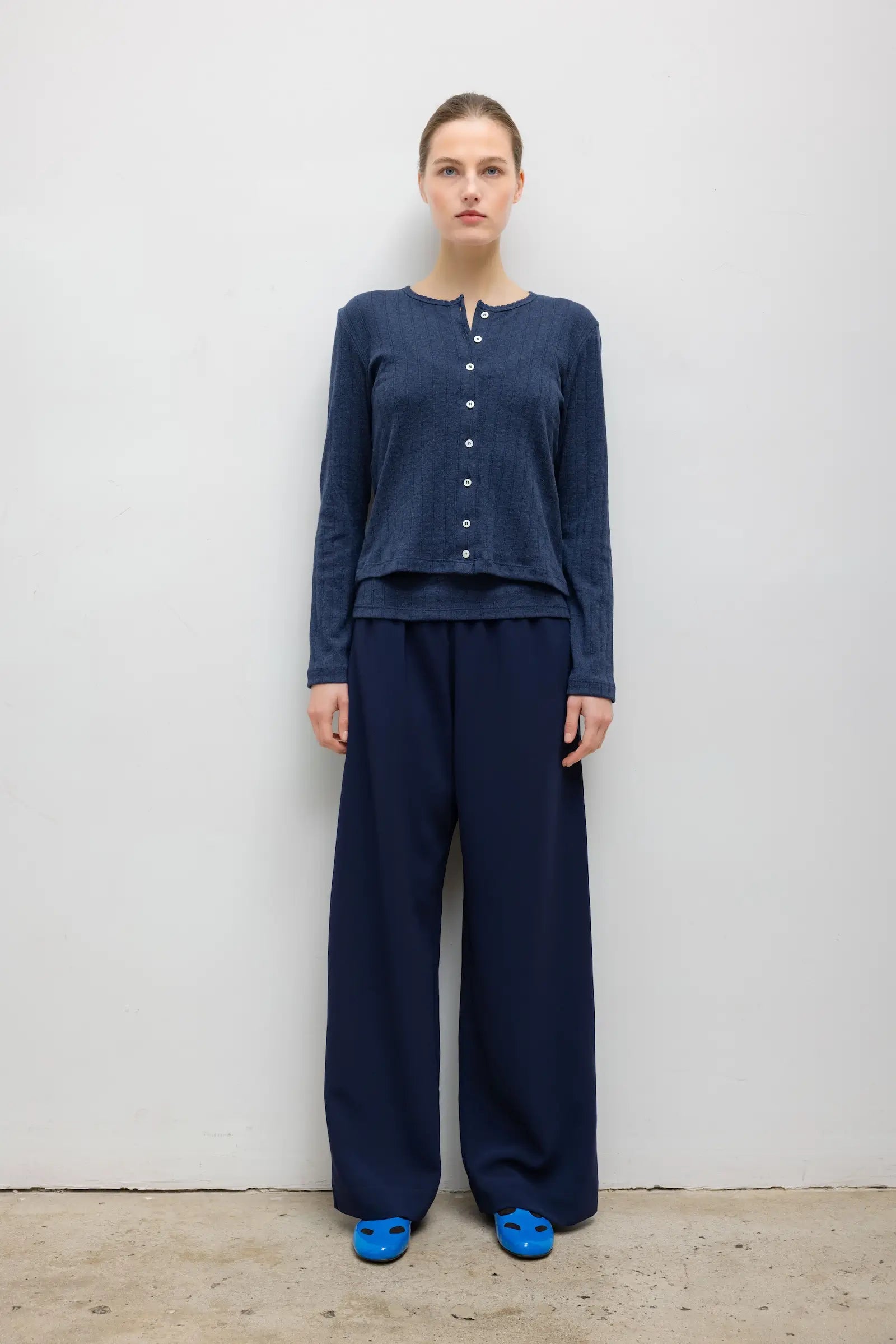 Pointelle Classic Cardigan II-2