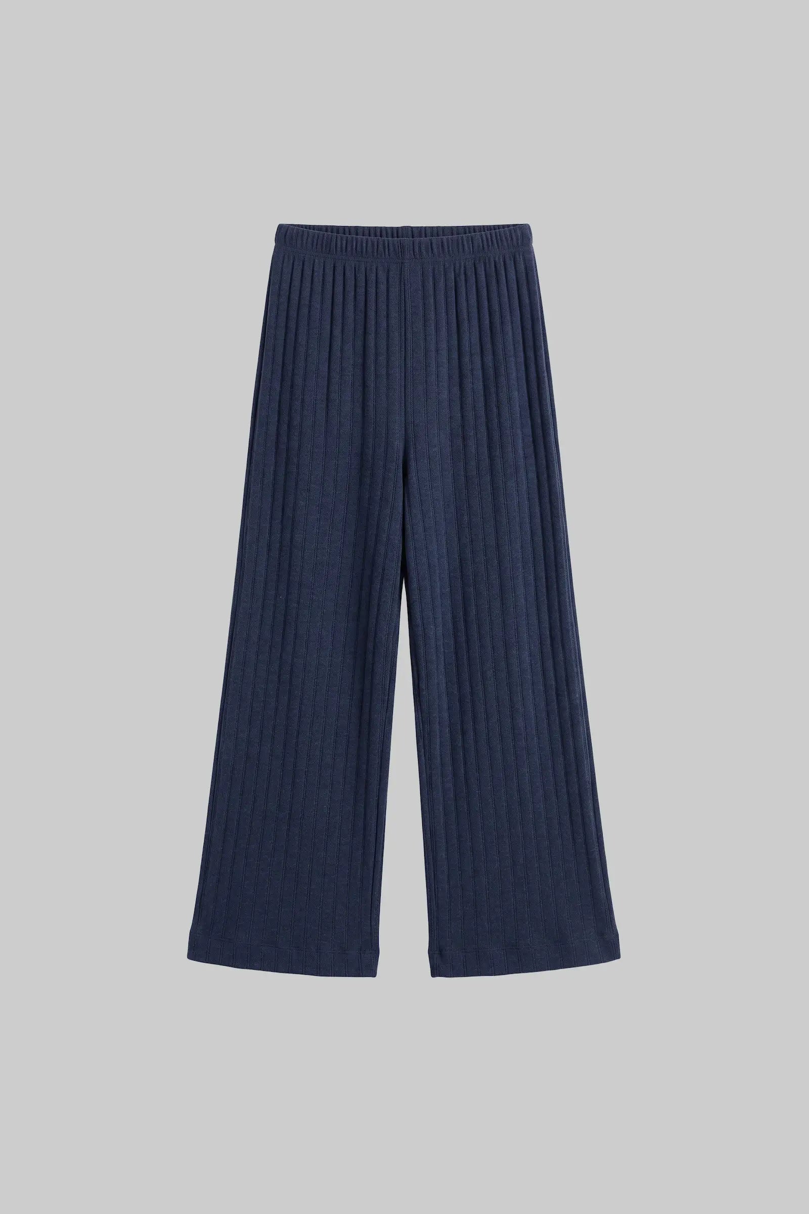 Pointelle Crop Wide Leg Pant
