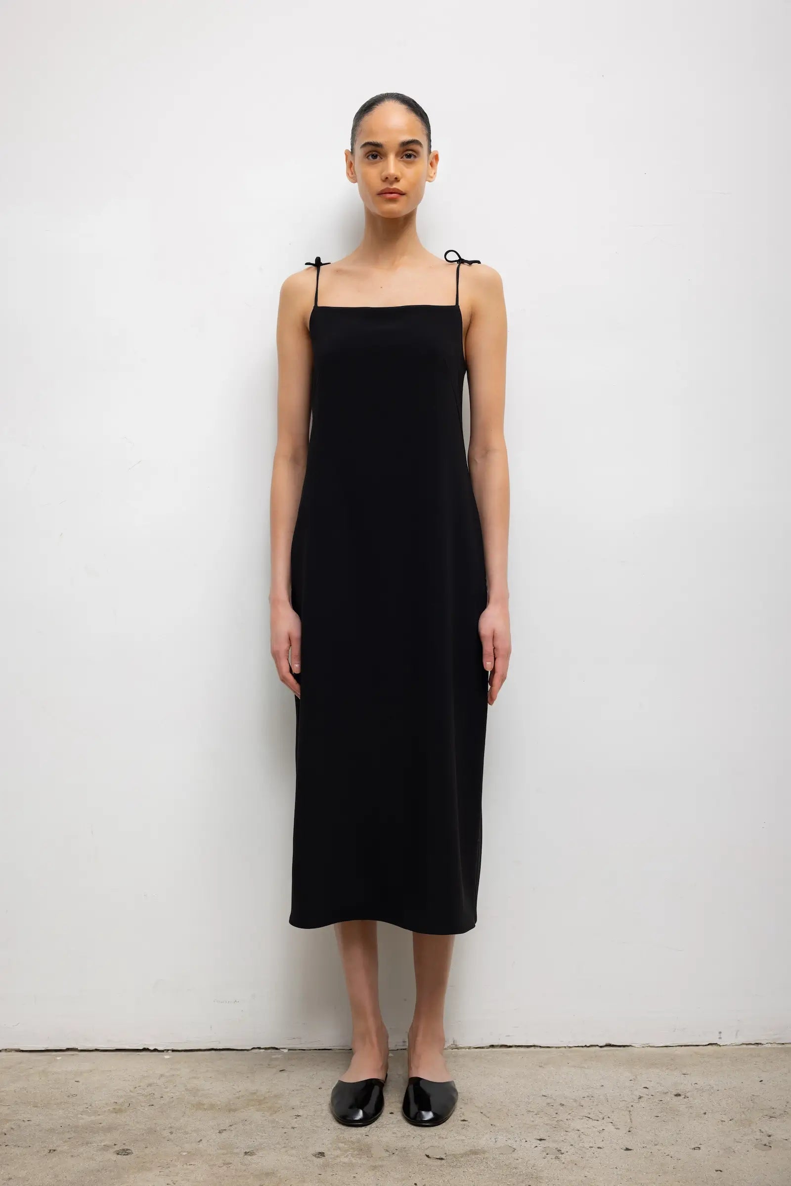 Pre-Order: Arielle Tie Strap Midi Dress