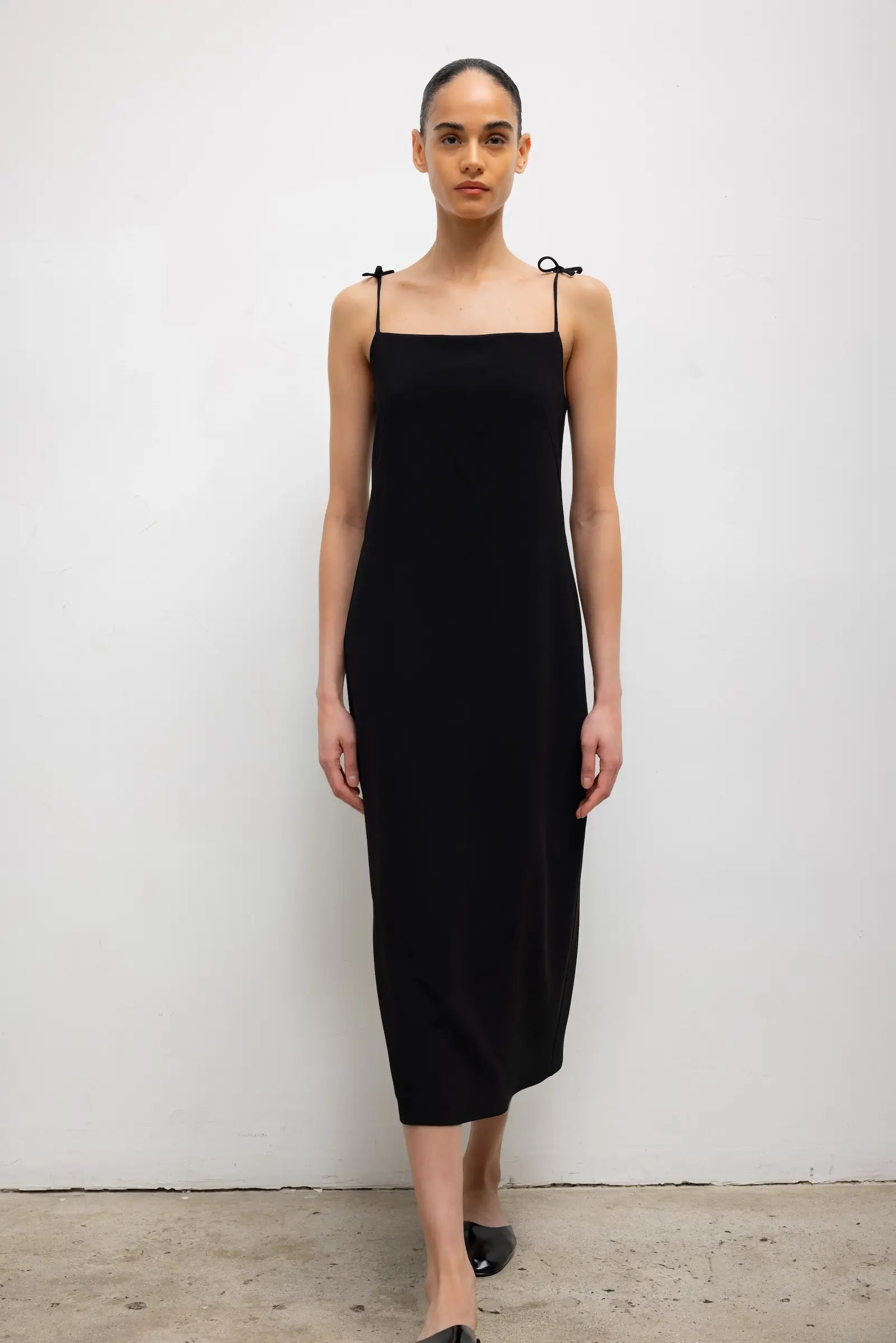 Pre-Order: Arielle Tie Strap Midi Dress