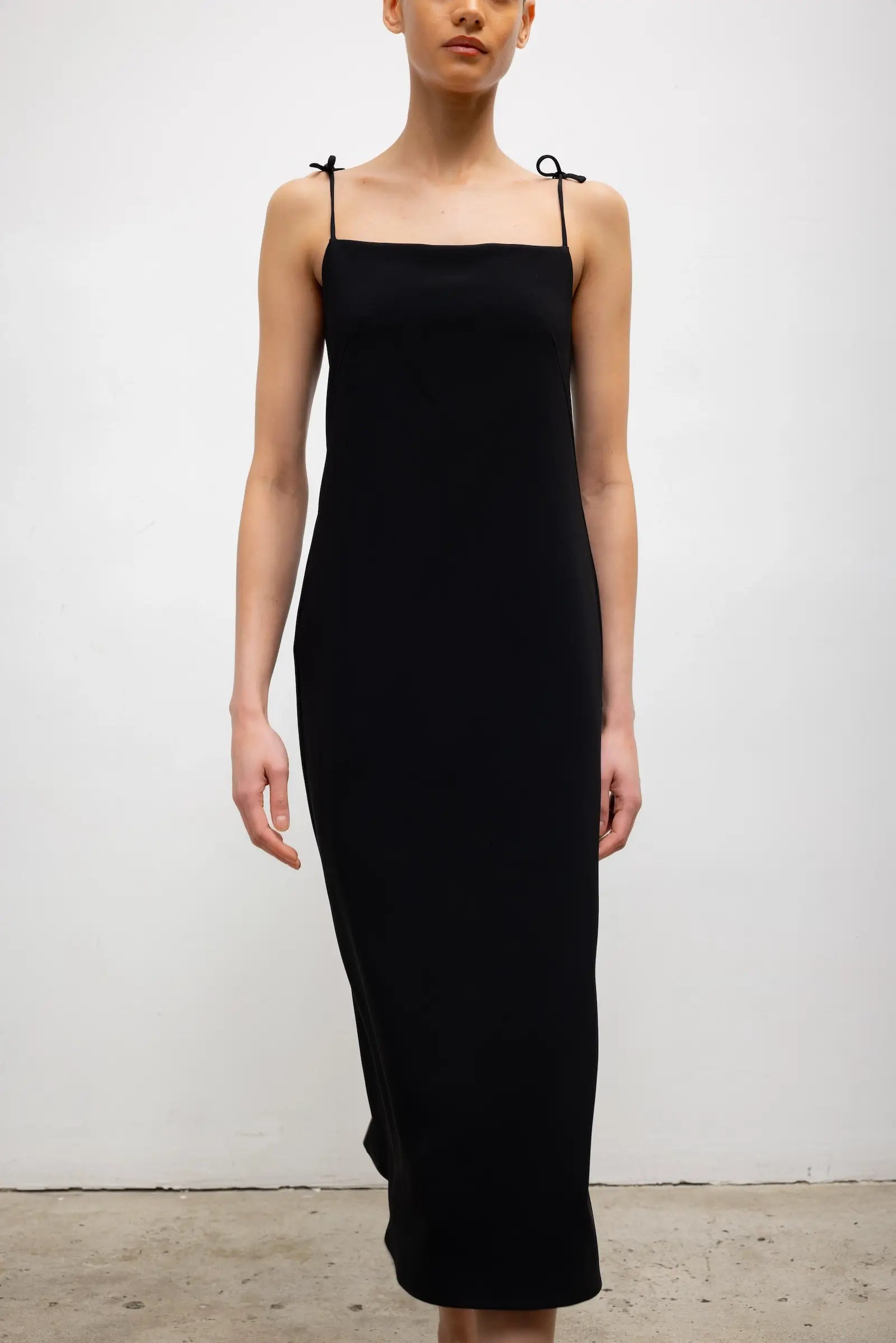 Pre-Order: Arielle Tie Strap Midi Dress