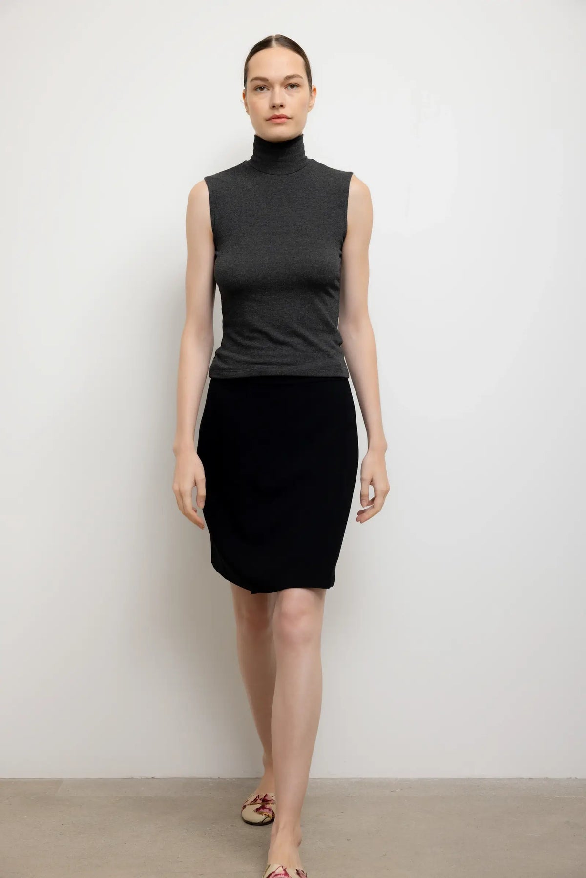 Arielle Wrap Skirt - Black - Image 3