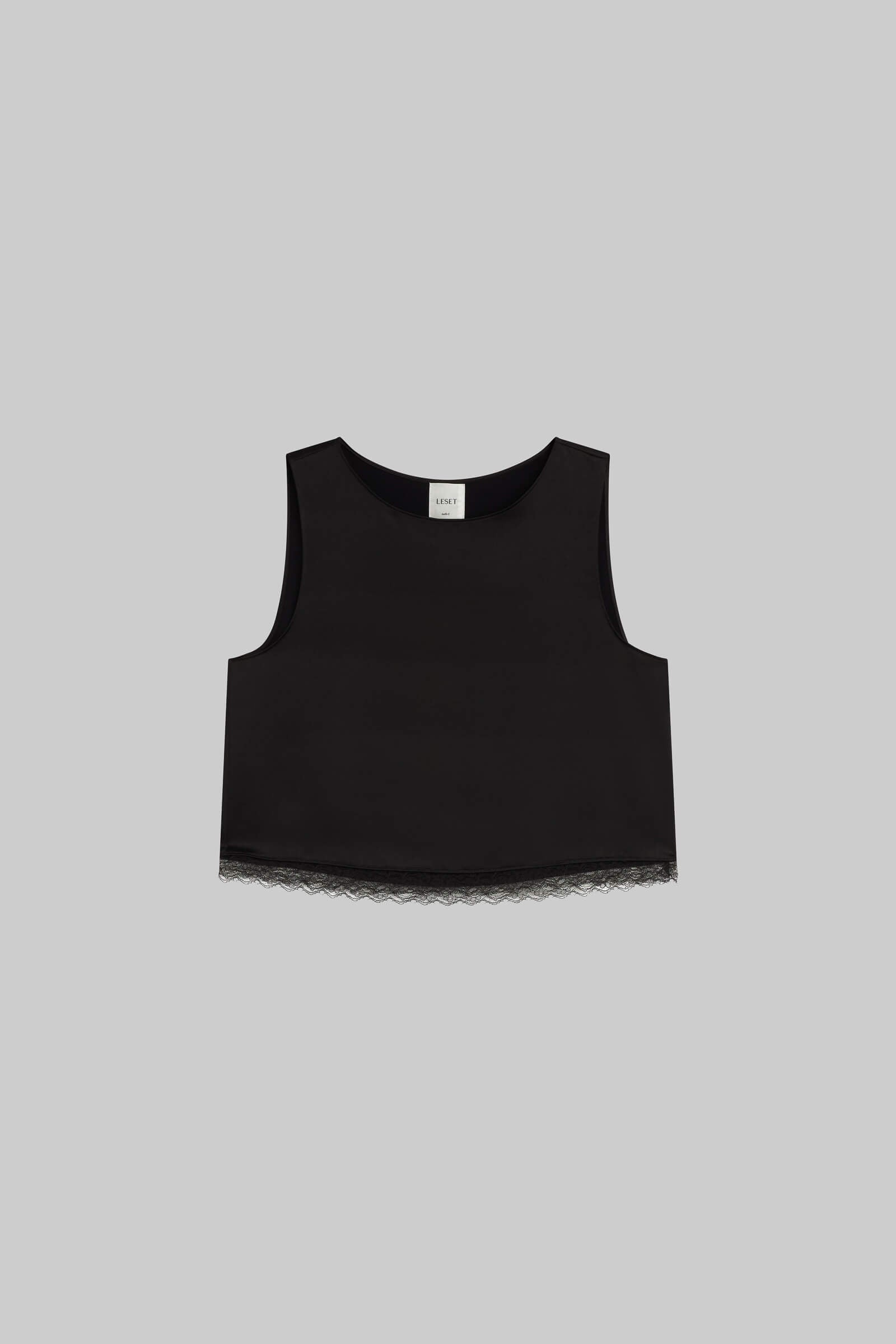 Barb Lace Crop Sleeveless Crew-2