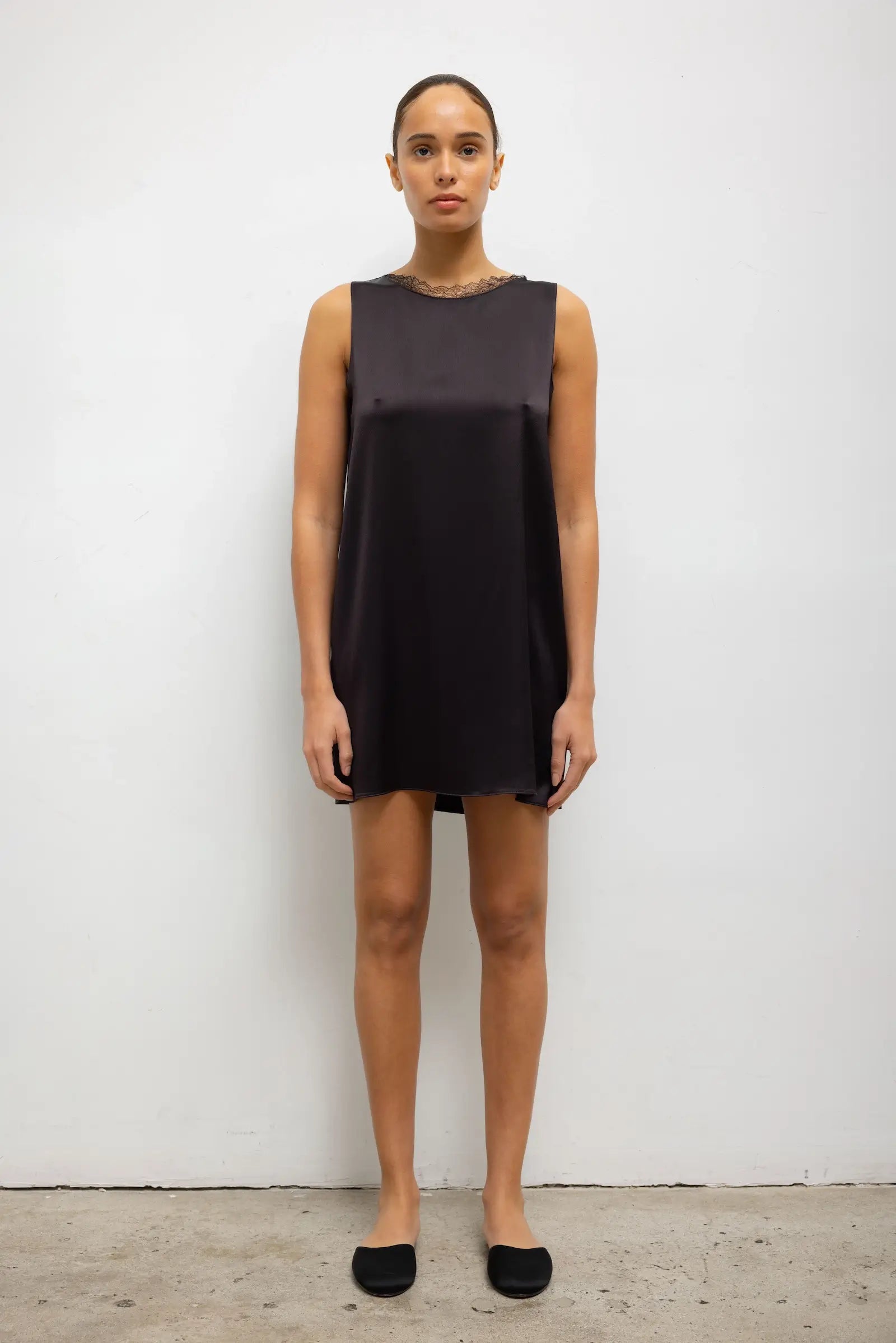 Barb Lace Sleeveless Mini Dress