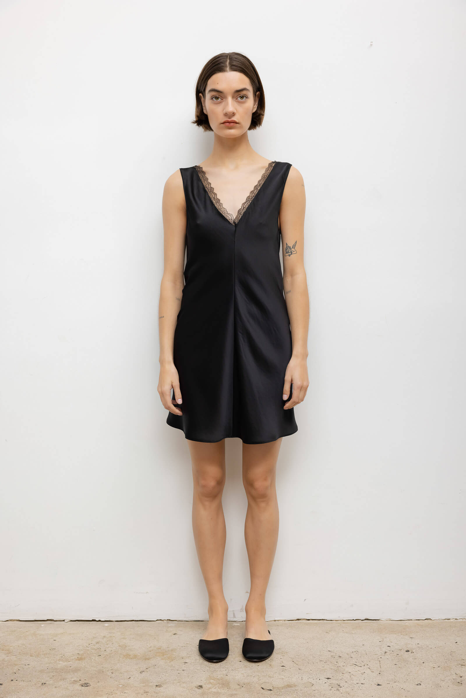 Pre-Order: Barb Lace V Neck Mini Dress