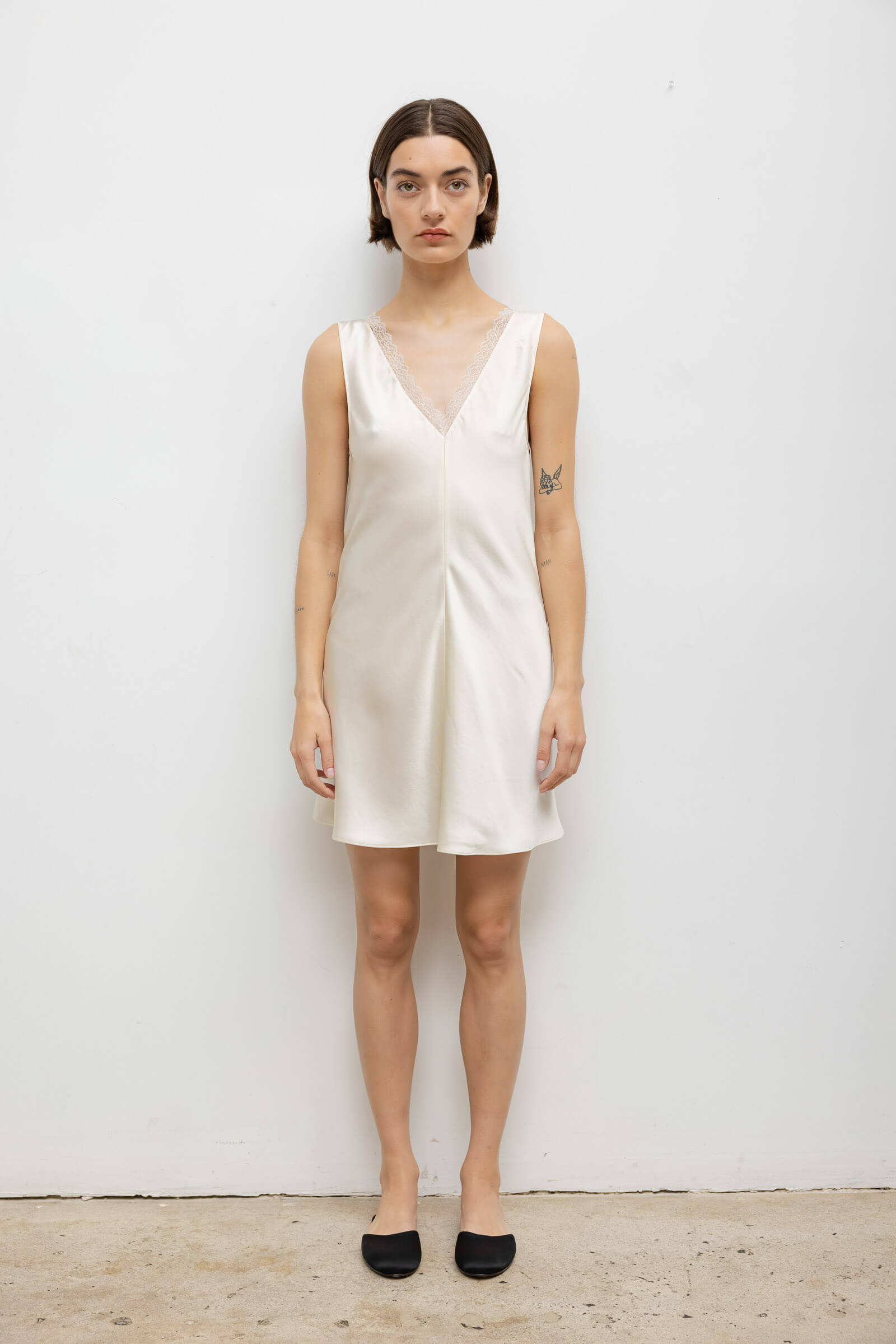 Pre-Order: Barb Lace V Neck Mini Dress