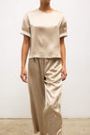 Barb Crop Drawstring Pant