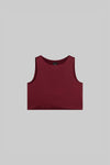Barb Crop Sleeveless Crew