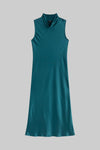 Barb Mock Neck Sleeveless Dress