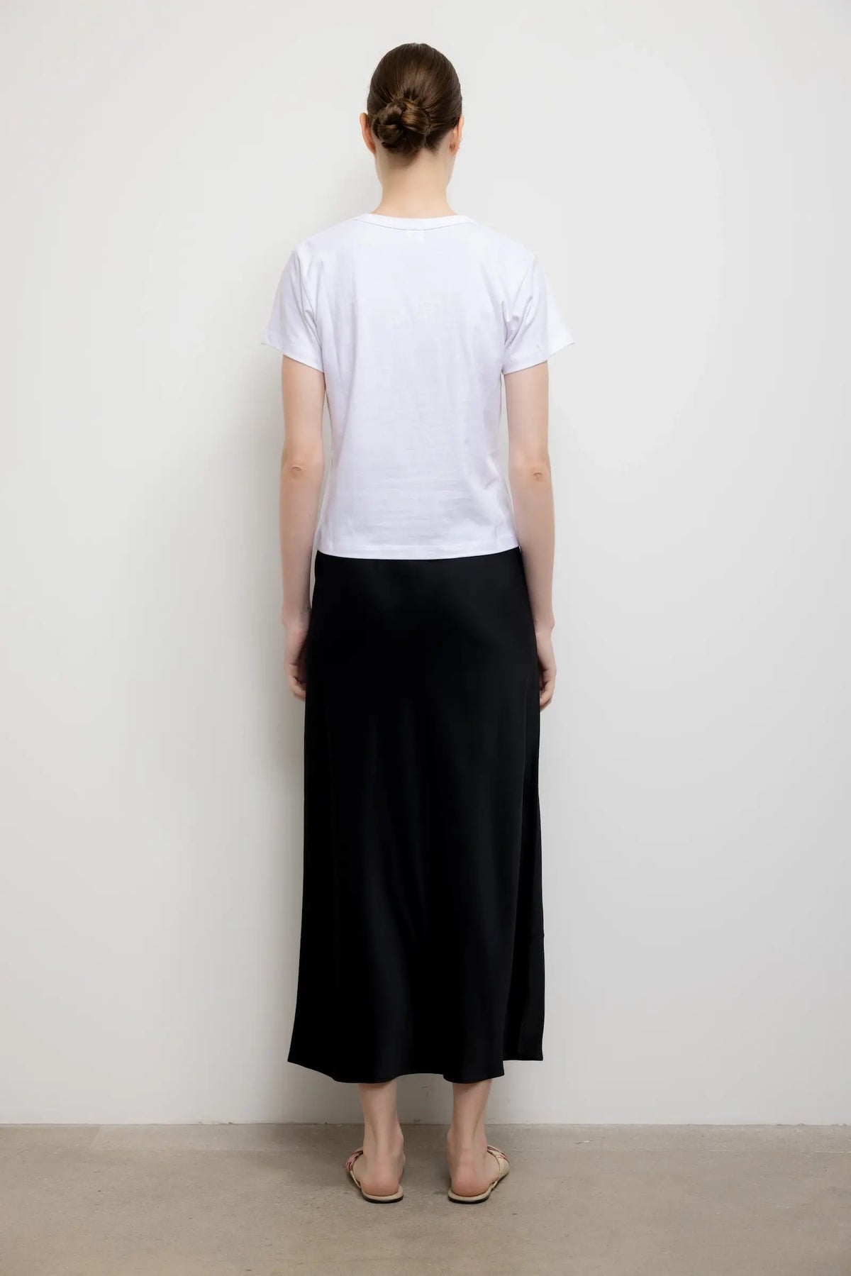Barb Bias Ankle Skirt - Black - Image 6