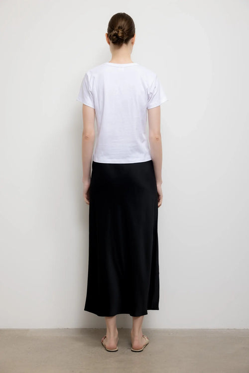 Barb Bias Ankle Skirt - Black - Image 6