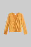 Barb Button Long Sleeve Top