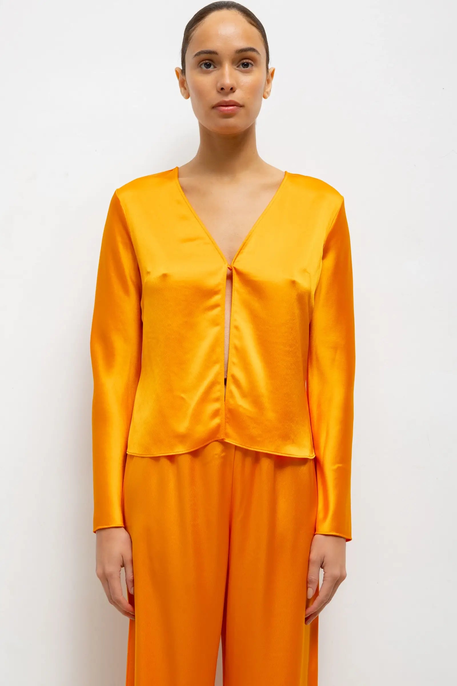 Barb Button Long Sleeve Top