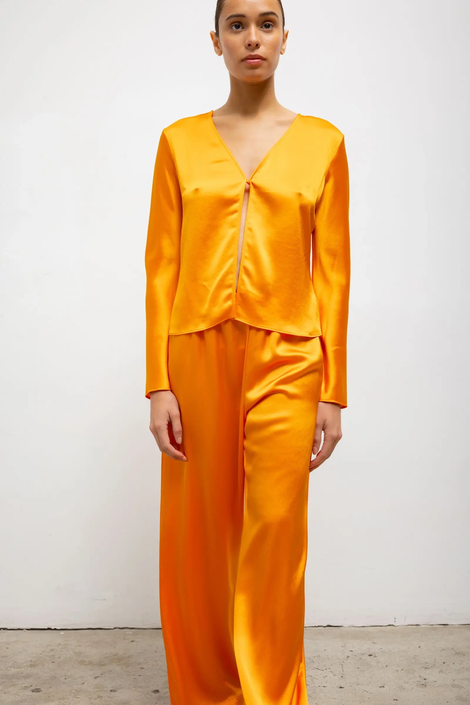 Barb Button Long Sleeve Top